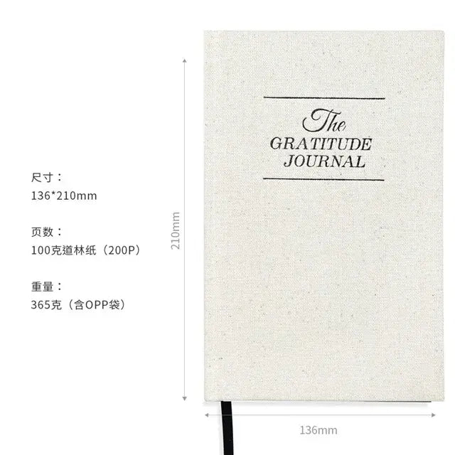 Daily Gratitude Journal with Prompts for Mindfulness and Positivity